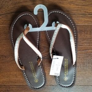 Aeropostle crochet flip flops